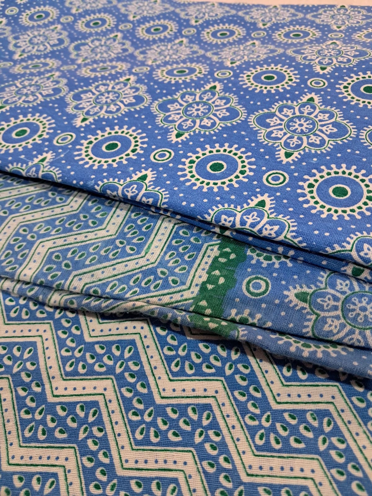 Jaipuri Geometric Cotton Suit